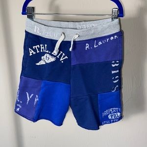 Polo Ralph Lauren Cotton Blue Color Block Shorts. Kid Size 7